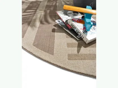 Tappeto dalla forma tonda Hachiko di Connubia