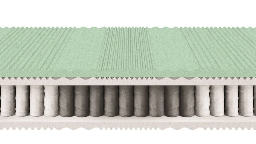Materasso Sinfonia Standard a molle insacchettate e memory di Morfeus