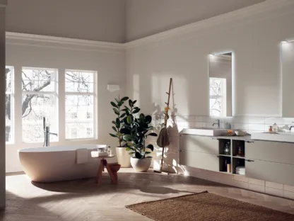 Mobile da Bagno Aquo in laccato opaco Visone di Scavolini Bathrooms