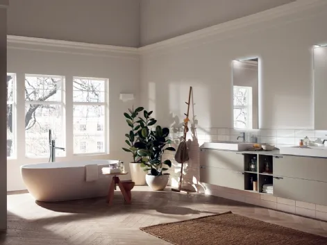 Mobile da Bagno Aquo in laccato opaco Visone di Scavolini Bathrooms