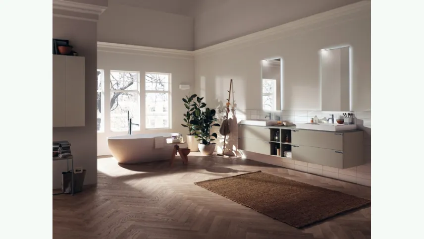 Mobile da Bagno Aquo Laccato Opaco Visone di Scavolini Bathrooms