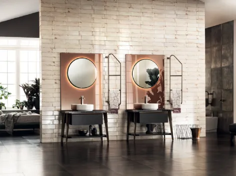 Mobile da Bagno Diesel Laccato Opaco Nero Ardesia di Scavolini Bathrooms