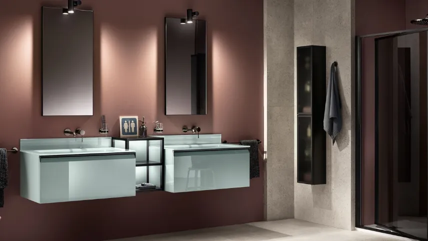 Mobile da Bagno Formalia con ante in Vetro Fumé di Scavolini Bathrooms