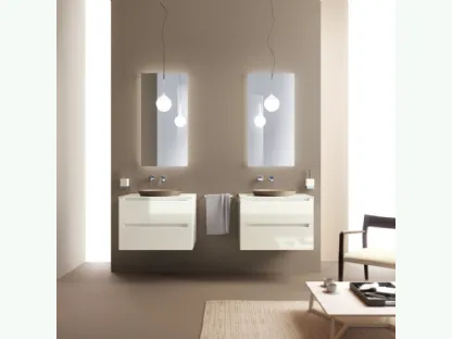 Mobile da Bagno Idro Laccato Lucido Bianco Prestige di Scavolini Bathrooms