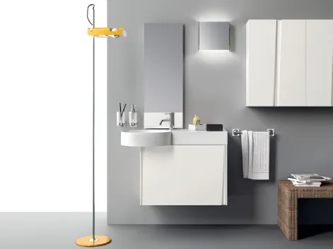 Mobile da Bagno Lagu in klaccatoi opaco Bianco Prestige di Scavolini Bathrooms