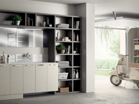 Mobile da Bagno Laundry Space in decorativo Grigio Gabbiano di Scavolini Bathrooms