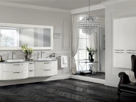 Mobile da Bagno Magnifica in laccato lucido Bianco Prestige di Scavolini Bathrooms