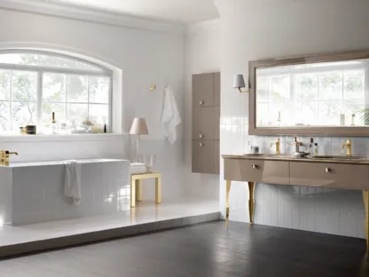 Mobile da Bagno Magnifica in laccato lucido Grigio Tundra di Scavolini Bathrooms
