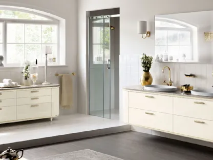Mobile da Bagno Magnifica in laccato lucido Panna Porcellana di Scavolini Bathrooms
