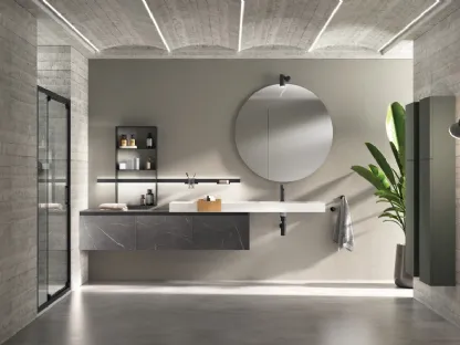 Mobile da Bagno Miko Laminato Pietra Grey di Scavolini Bathrooms