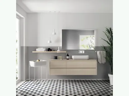 Mobile da Bagno Qi in Decorativo Olmo Kuuki 03 di Scavolini Bathrooms