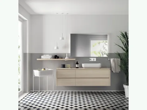 Mobile da Bagno Qi in Decorativo Olmo Kuuki 03 di Scavolini Bathrooms