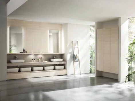 Mobile da Bagno a terra Qi in Decorativo Olmo Kuuki di Scavolini Bathrooms