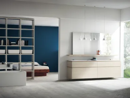 Mobile da Bagno Qi in Decorativo Olmo Kuuki 01 di Scavolini Bathrooms