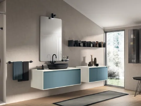 Mobile da Bagno Rivo Laccato Opaco Verde Ottanio di Scavolini Bathrooms