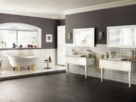 Mobile da Bagno Magnifica Laccato Lucido Bianco Prestige di  Scavolini Bathrooms