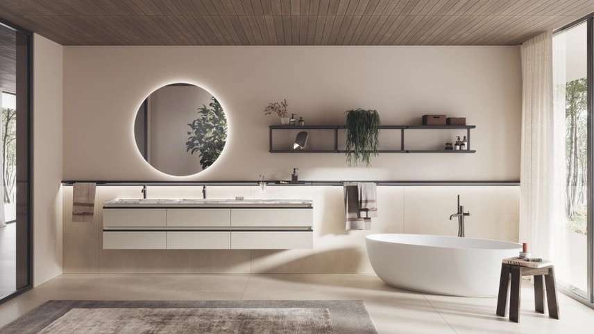 Mobile da Bagno sospeso Stilo Bianco Prestige di Scavolini Bathrooms