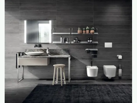 Mobile da Bagno Tratto Laccato Opaco Visone di Scavolini Bathrooms