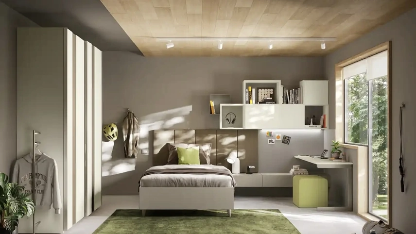 Cameretta per ragazzi Y110 di Moretti Compact Camerette