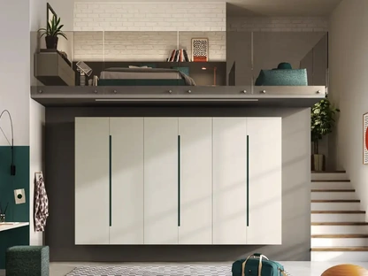 Cameretta con soppalco Y115 di Moretti Compact Camerette