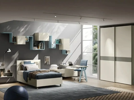 Cameretta per ragazzi Y118 di Moretti Compact Camerette