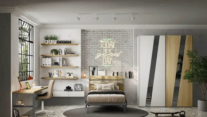 Cameretta componibile Y119 di Moretti Compact Camerette