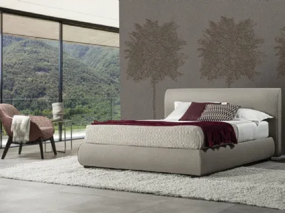 Letto in tessuto Luna Soft di GR Salotti