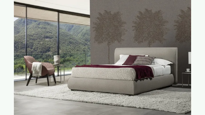 Letto in tessuto Luna Soft di GR Salotti