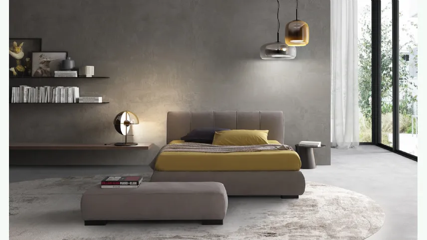 Letto imbottito Moon di GR Salotti