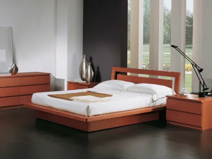 Letto in legno con testiera Greta di Fratelli Elli