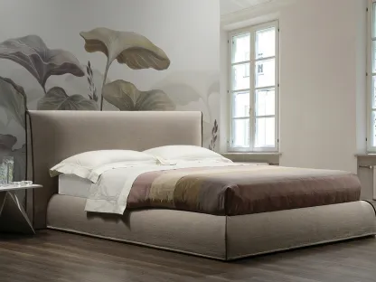 Letto in tessuto con testiera Morfeo di GR Salotti