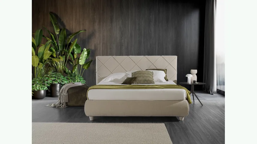 Letto Ross in tessuto di GR Salotti