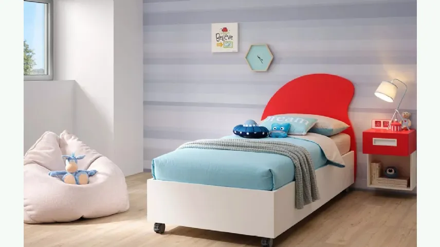 Letto singolo per bambini SC103 di Moretti Compact