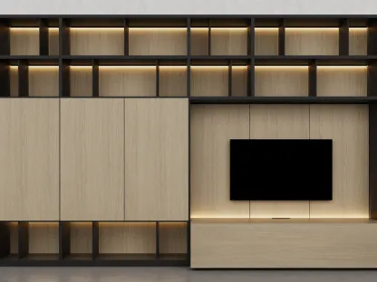 Libreria in essenza legno Barrique di Fratelli Elli