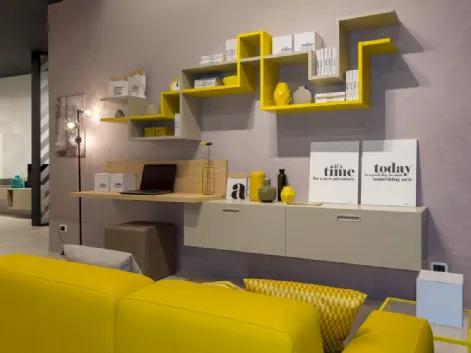 Libreria in laccato opaco MC046 di Moretti Compact