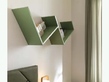 Libreria sospesa in laccato NC104 di Moretti Compact