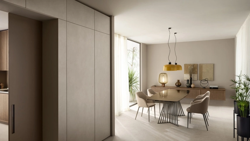 Madia sospesa Living Poetica di Scavolini