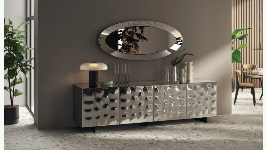 Madia Sideboard 02 in vetro specchiato Glow di Scavolini