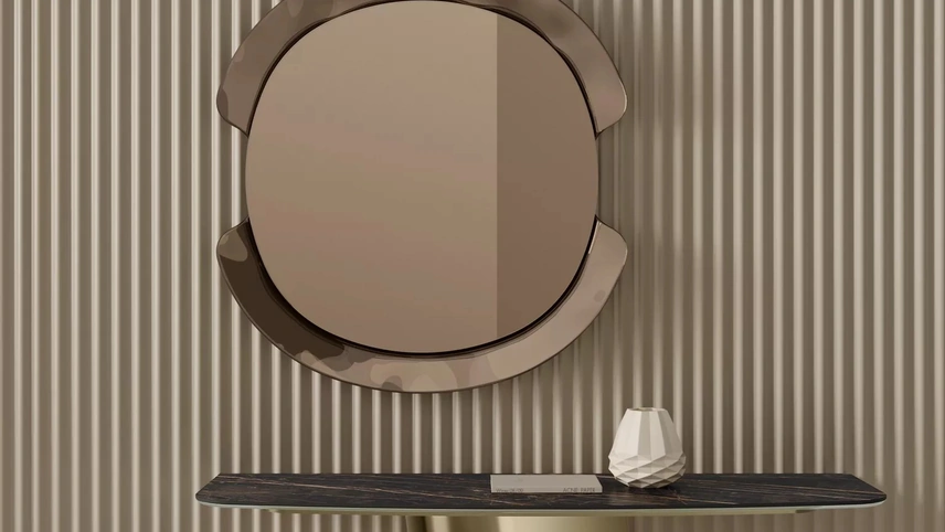 Mobile ingresso Kimono Consolle con top in SuperMarmo di Bontempi