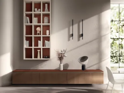 Parete Attrezzata Living Mira 02 in decorativo Cottage di Scavolini