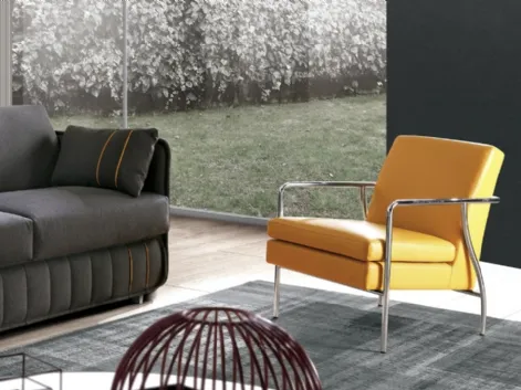 Poltroncina Dresda in Pelle di Pol 74