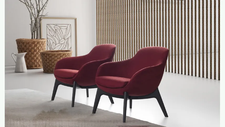 Poltroncina in tessuto imbottito Margot di GR Salotti