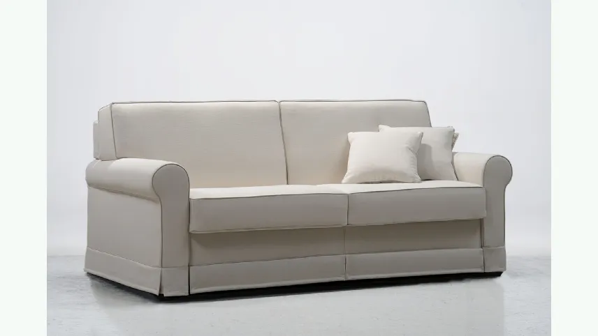 Divano Letto Lampo modello L due meccanismi disponibili di GR Salotti