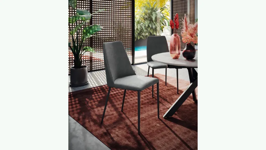 Sedia Dafne in tessuto di Scavolini