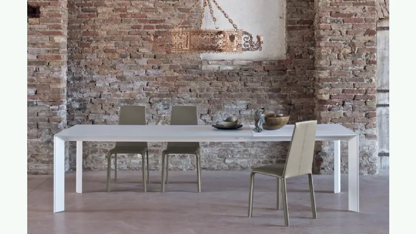 Tavolo allungabile in legno e metallo Genio di Bontempi moderno