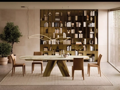 Tavolo allungabile in SuperMarmo Menhir di Bontempi