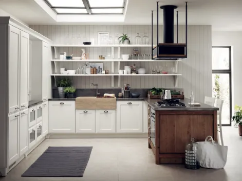 Cucina Classica Favilla in Laccato opaco Bianco di Scavolini
