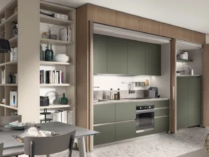 Cucina Moderna Boxi Verde di Scavolini