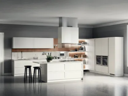 Cucina Moderna Carattere Bianco Prestige di Scavolini