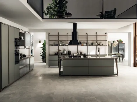 Cucina Moderna Diesel Open Workshop Verde Minerale di Scavolini